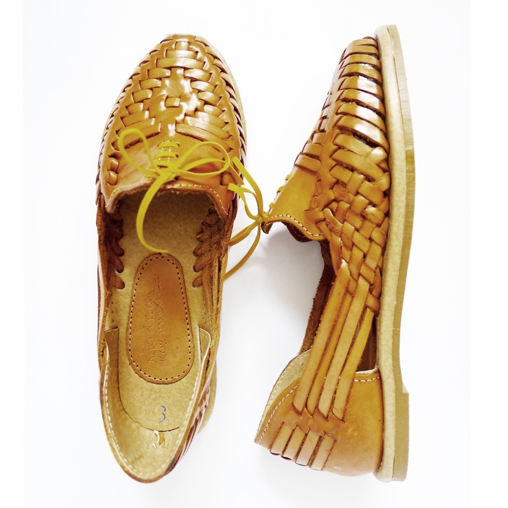 NEW IN BOX Handmade Leather Oxford Mexican Huaraches US 5